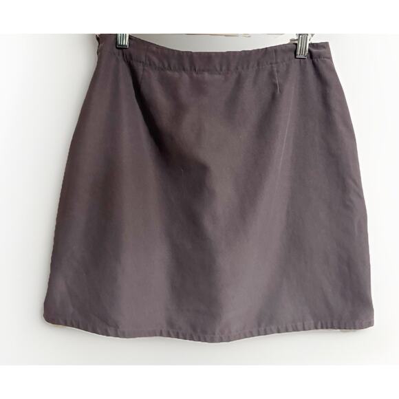 Patagonia Women Size 8 Gray Skort Skirt Short Combo Side Zip - Picture 2 of 5
